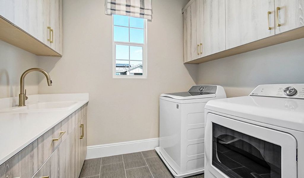 Furnished interior in a model home at Fusion at Avalon Crossing in Mesa (Image 12).