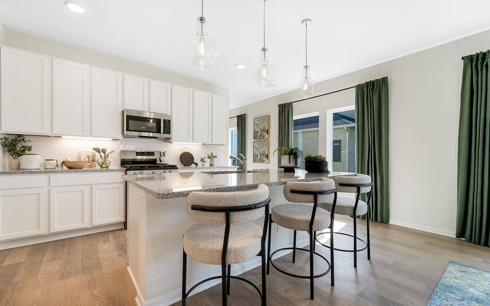 Furnished interior in a model home at Westridge in McKinney (Image 29).