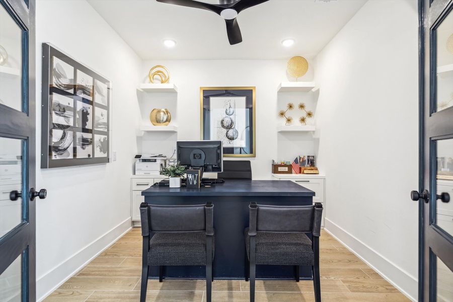 Furnished interior in a model home at Brookewater - 55' in Rosenberg (Image 8).