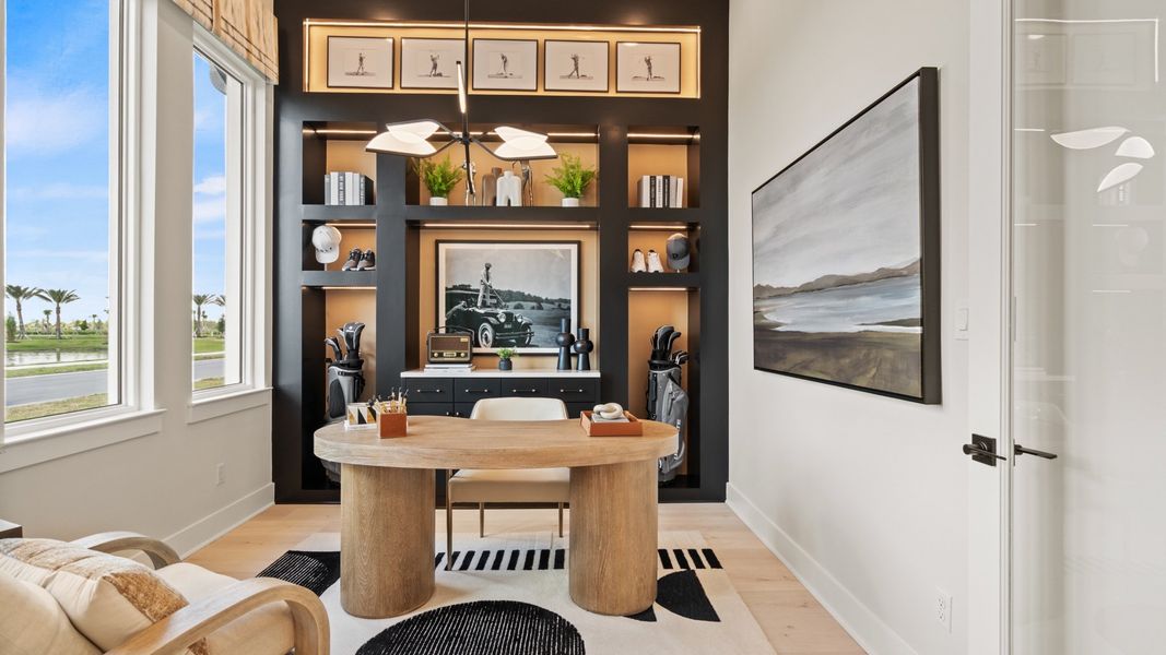 Furnished interior in a model home at Glynlea Country Club 50' in Port St. Lucie (Image 7).