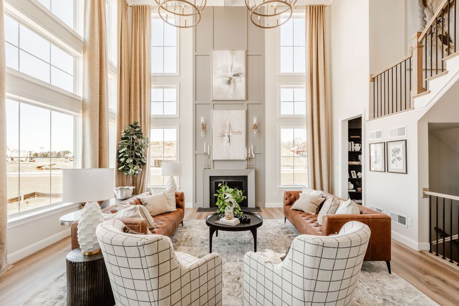 Furnished interior in a model home at Fountain Grove in Fountain Inn (Image 10).