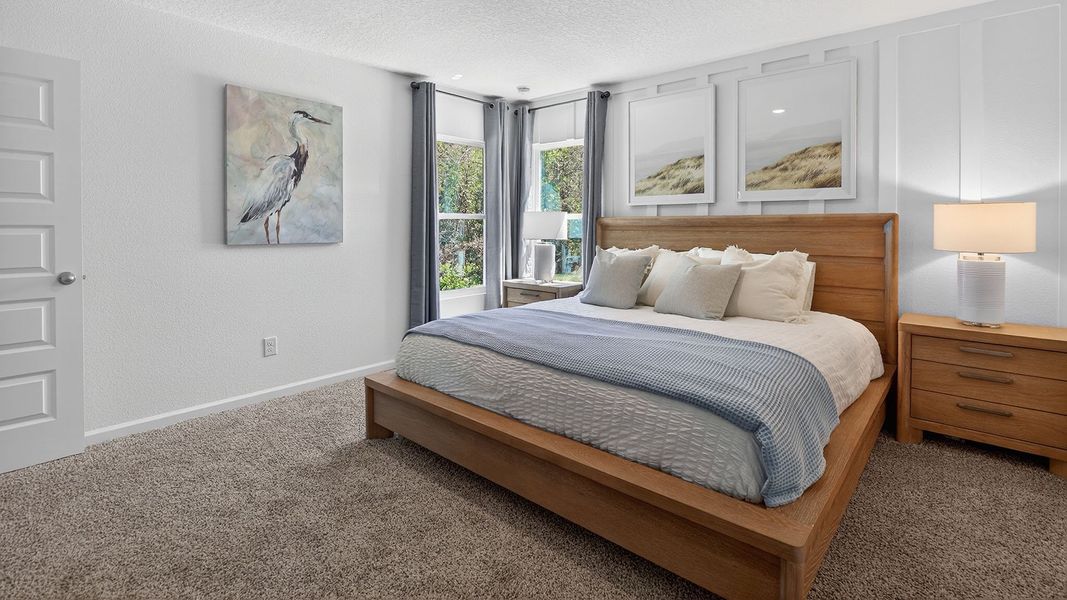 Furnished interior in a model home at Liberty Cove in Yulee (Image 16).