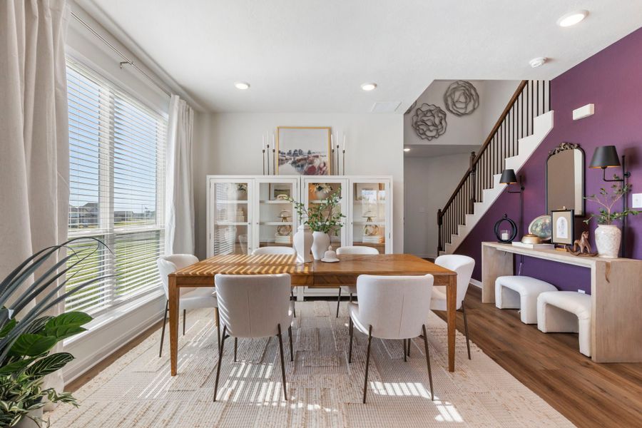 Furnished interior in a model home at Pagosa Springs in Bryan (Image 3).
