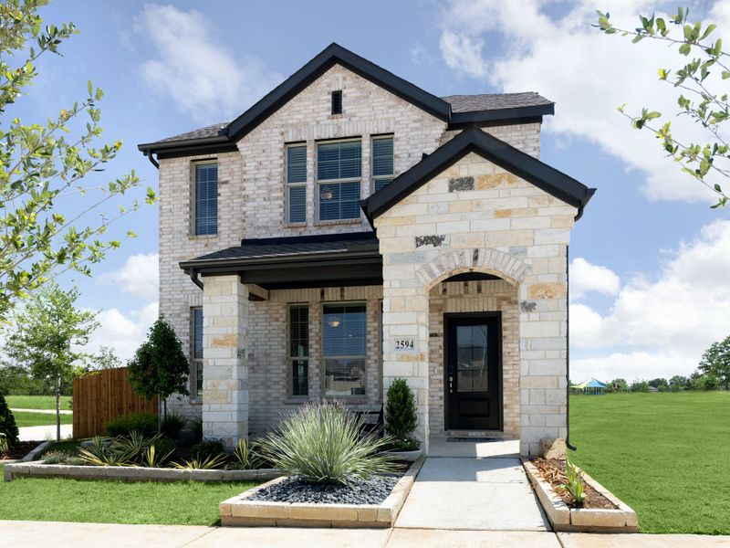Front exterior of a home in the Oak Ridge Park community, located in Corinth, TX (Image 3). Front exterior of a home in the Oak Ridge Park community, located in Corinth, TX (Image 3).
