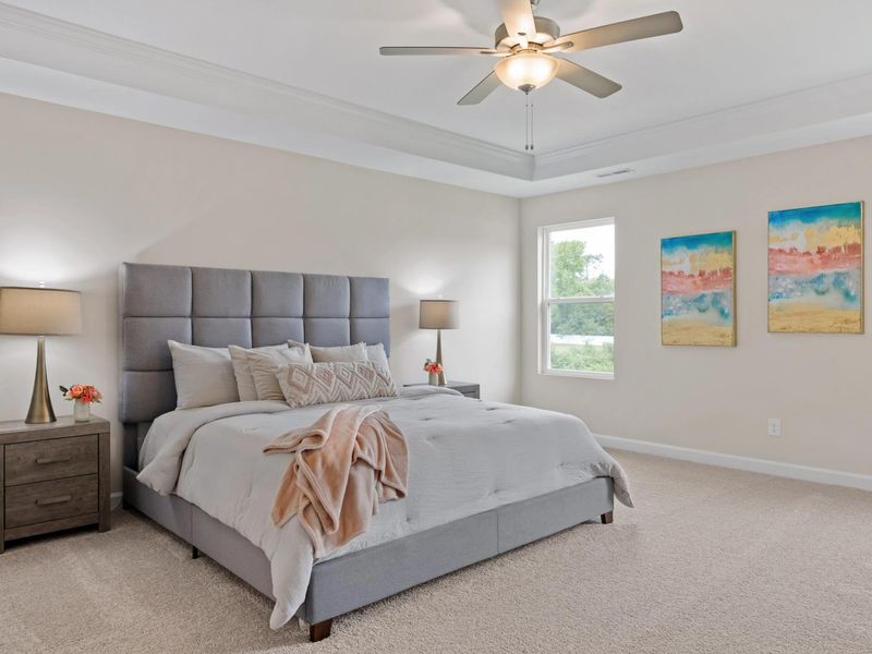 Furnished interior in a model home at Gregory Village in Lillington (Image 9).