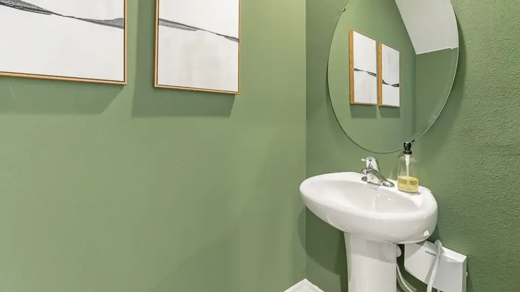 Furnished interior in a model home at Sage Park in Sarasota (Image 14).