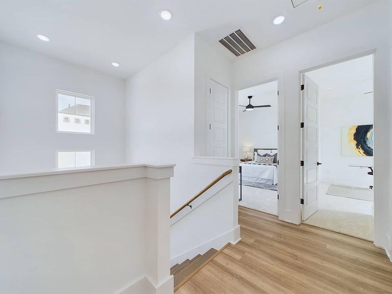 Furnished interior in a model home at Orange Spring Homes in Houston (Image 12).