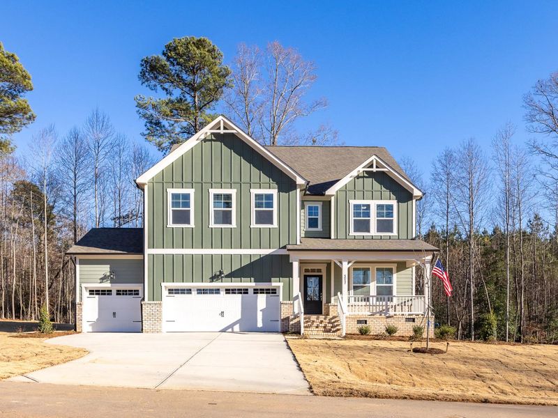 Front exterior of a home in the Rockport community, located in Wake Forest, NC (Image 10).