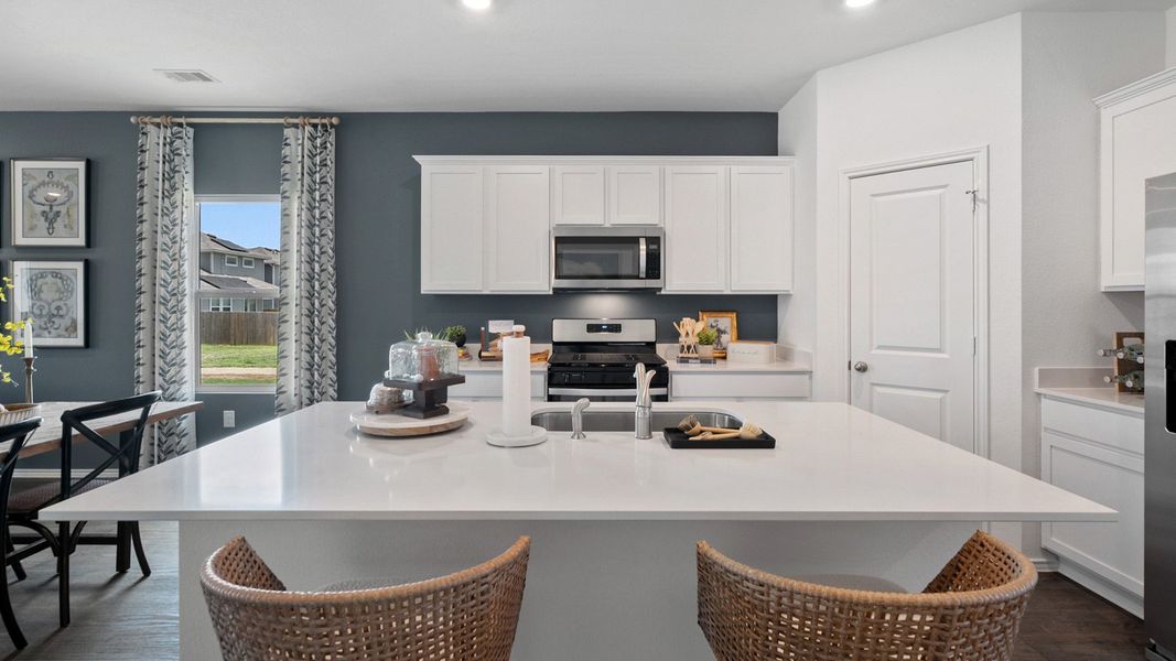 Furnished interior in a model home at Talavera in Kyle (Image 10). Furnished interior in a model home at Talavera in Kyle (Image 10).