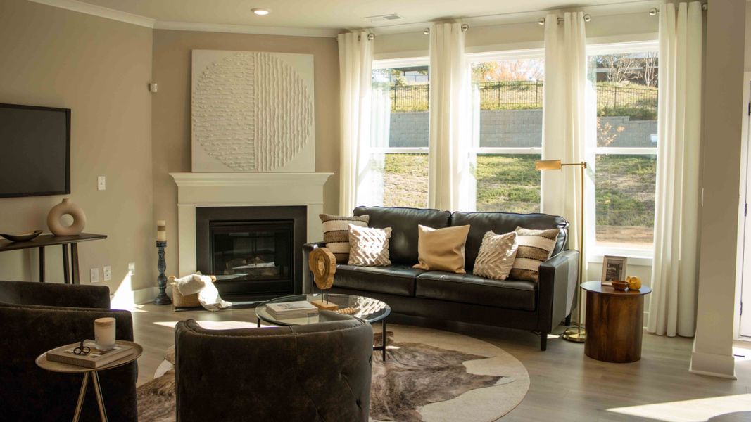 Furnished interior in a model home at Brantley in Mooresville (Image 26).