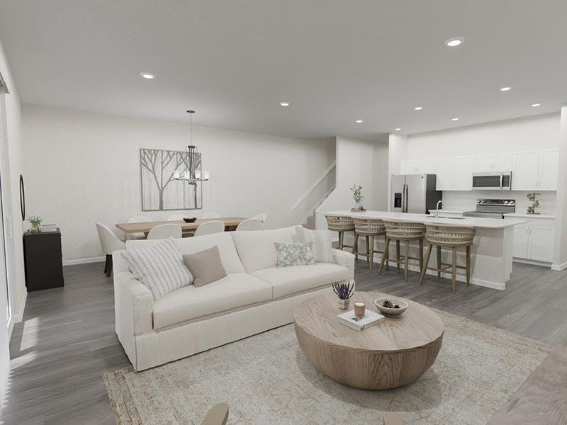 These new construction townhomes feature spacious, open-concept layouts (Artist`s rendering)