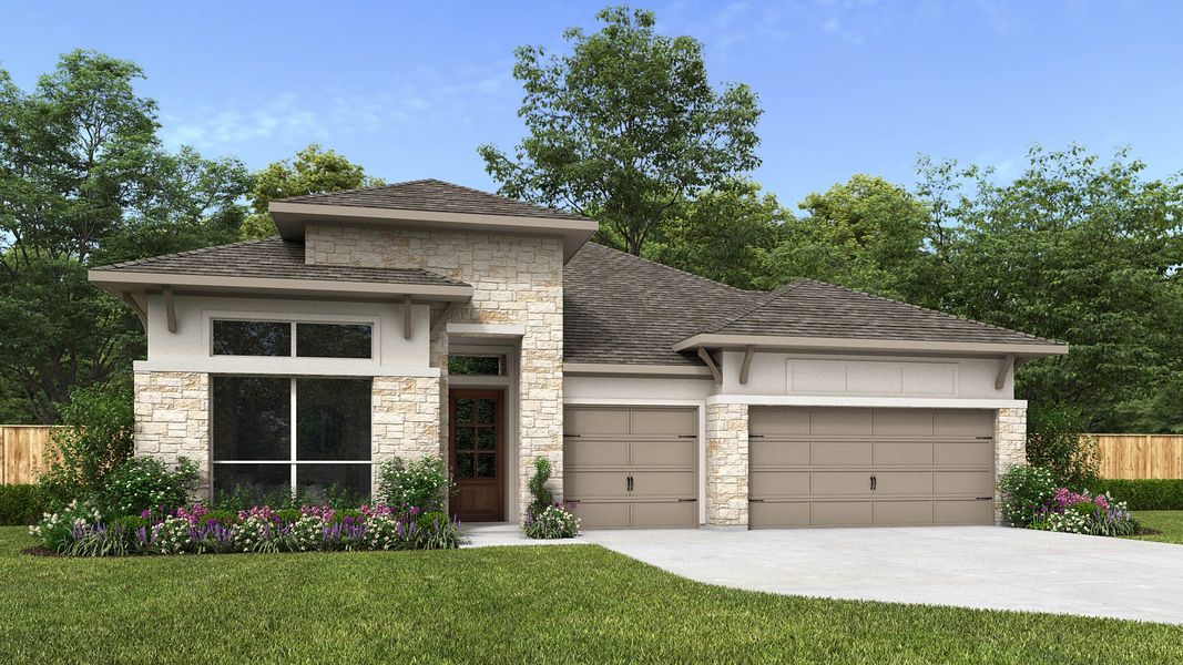 Front exterior of a home in the Hillstead community, located in Lavon, TX (Image 6).