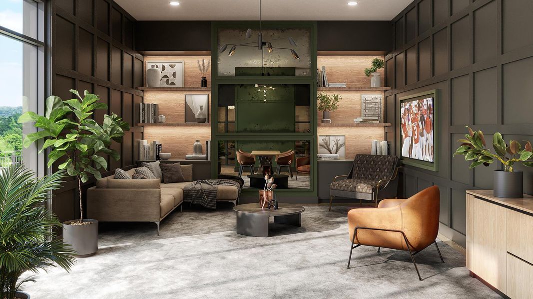 The Belvedere:Interior Rendering - Coworking