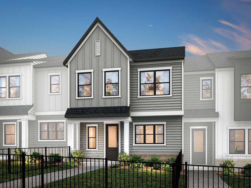 Front exterior of a home in the Grahym at Southbridge community, located in Fort Mill, SC (Image 3).