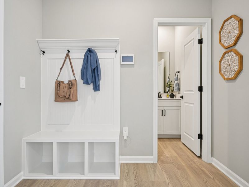 Furnished interior in a model home at Barrow Meadows in Zebulon (Image 13).