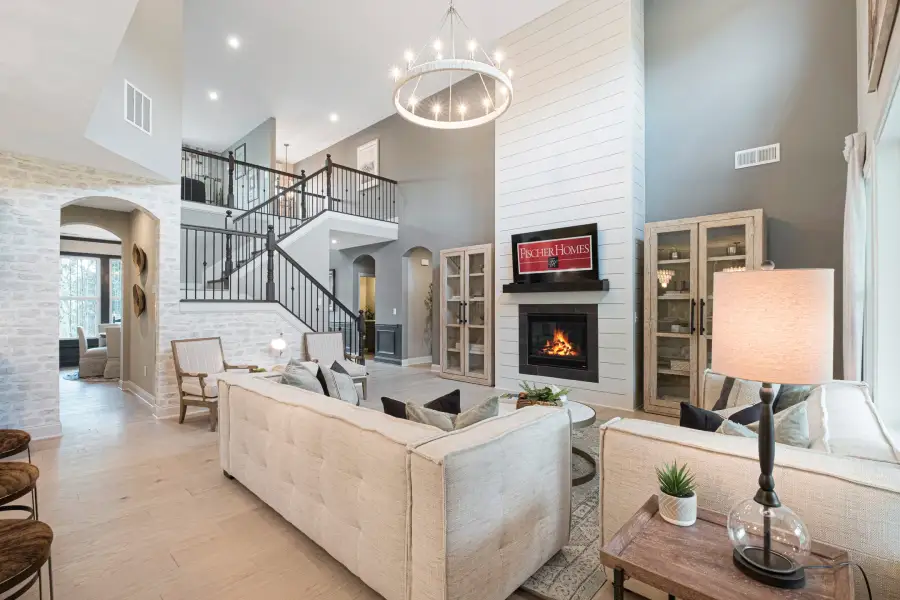 Furnished interior in a model home at Solmere in Cumming (Image 21).
