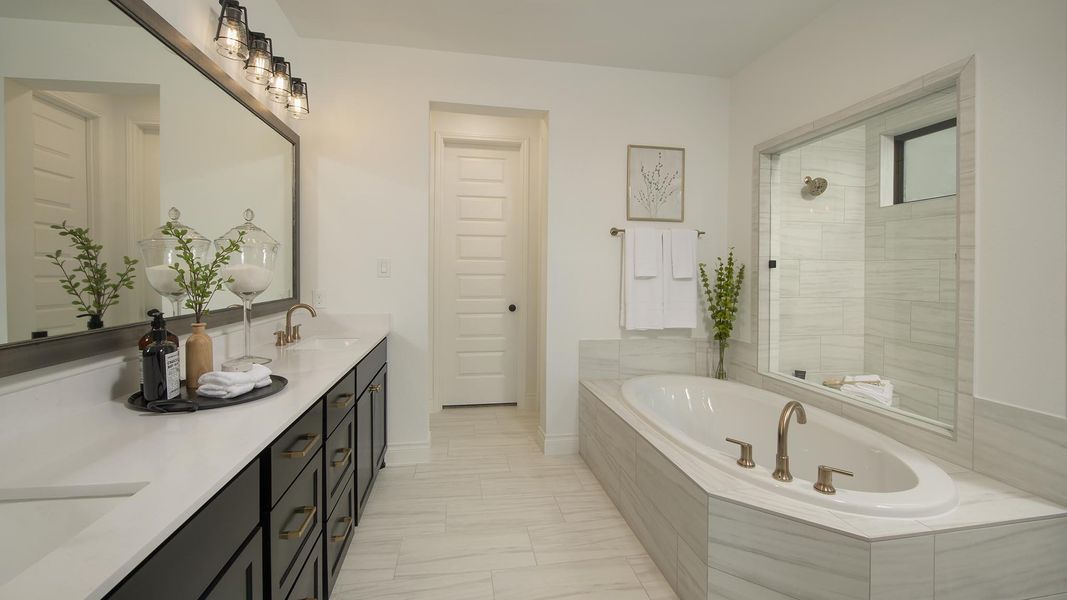 Furnished interior in a model home at Candela South 50' in Richmond (Image 22).