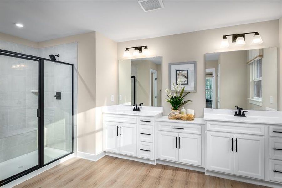 Furnished interior in a model home at Flora Estates in Moyock (Image 7).