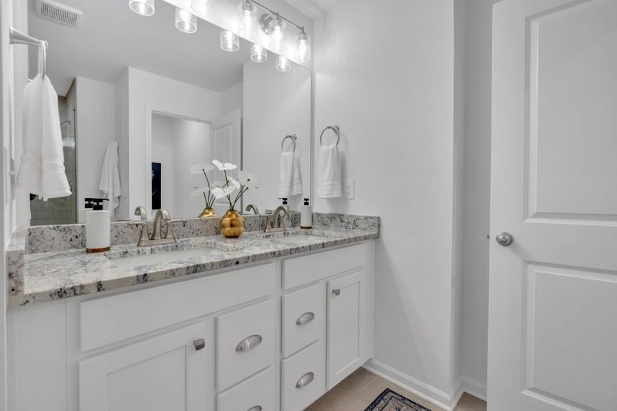 Furnished interior in a model home at Village Green in Adairsville (Image 13). Furnished interior in a model home at Village Green in Adairsville (Image 13).