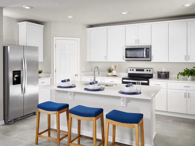 Furnished interior in a model home at Wynnstone - Signature Series in Davenport (Image 15).