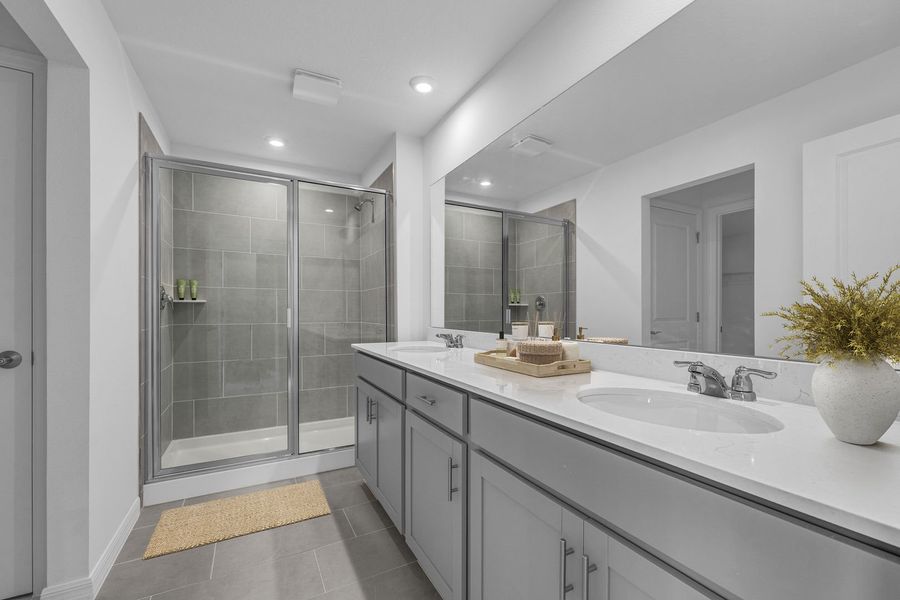 Ensuite Bathrooms with Dual Vanity Sinks