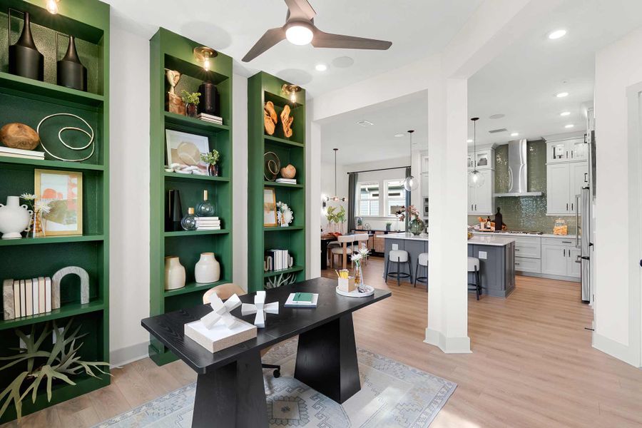 Furnished interior in a model home at Seven Pines 40' Front Entry in Jacksonville (Image 10).