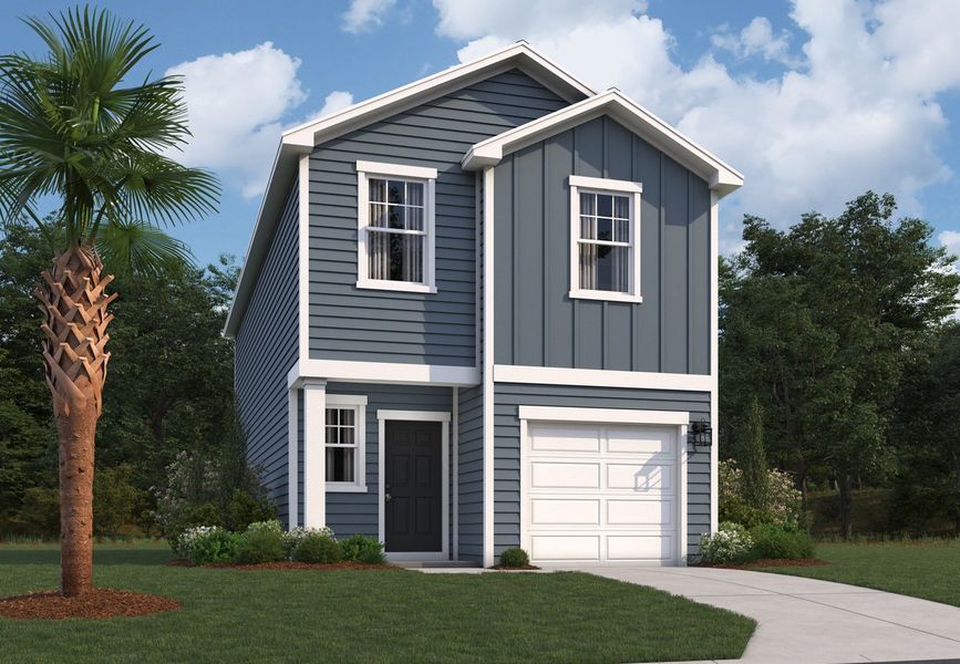 Front exterior of a home in the Pinckney Place community, located in North Charleston, SC (Image 2).