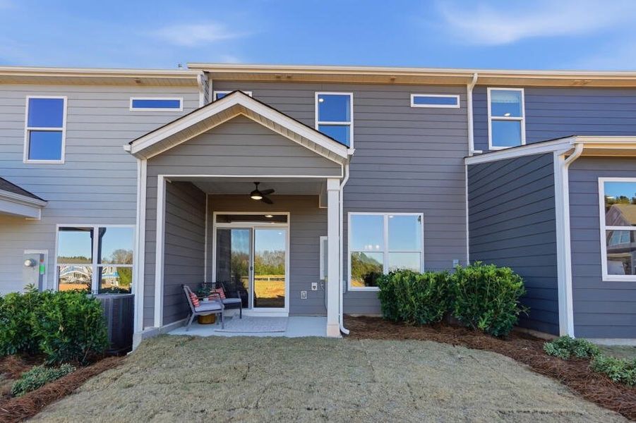 Exterior details of a home in Blythe Mill Townhomes, Waxhaw (Image 16). Exterior details of a home in Blythe Mill Townhomes, Waxhaw (Image 16).
