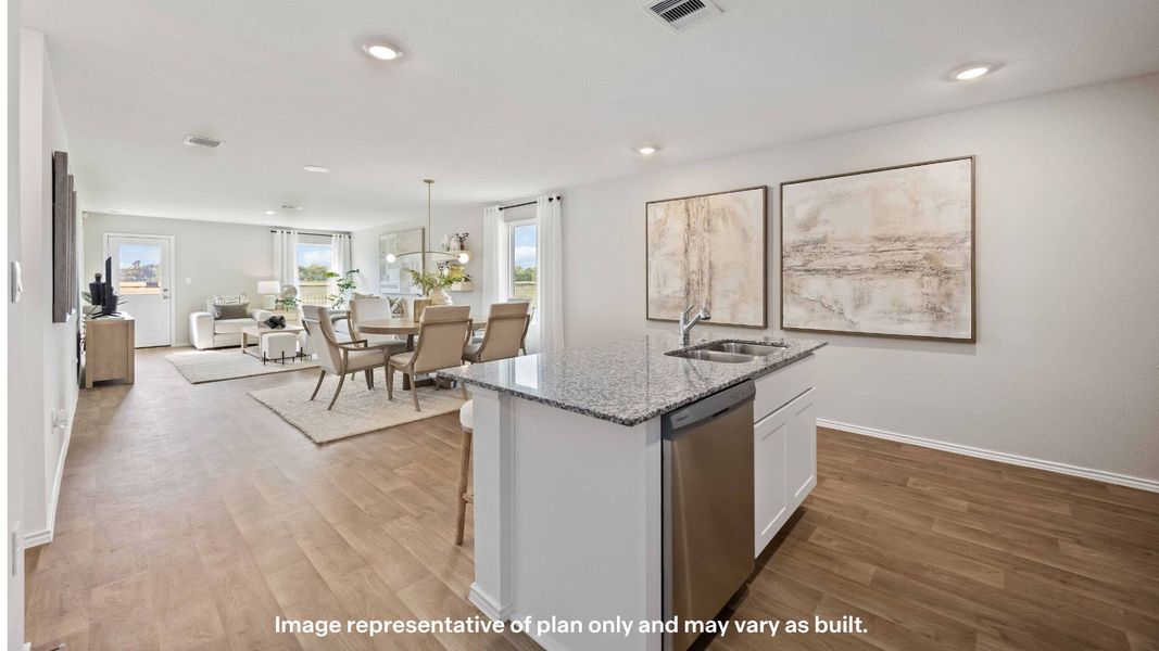 Furnished interior in a model home at Deer Meadows in Odessa (Image 5).