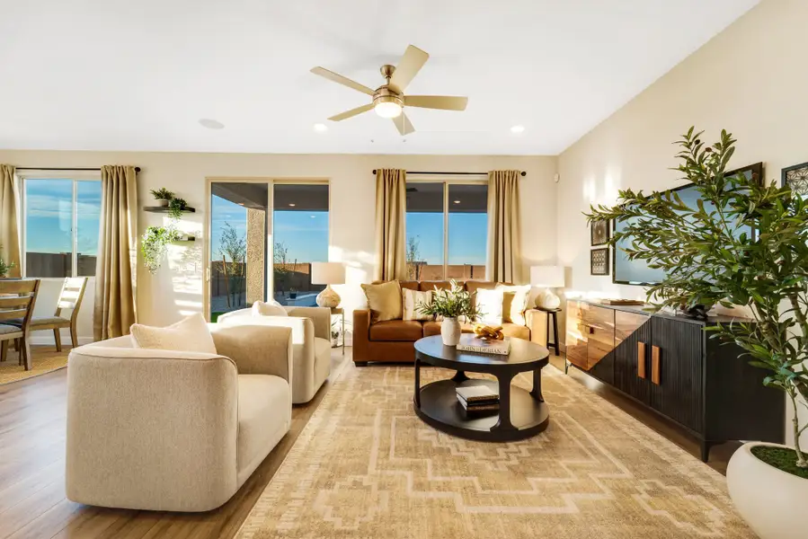 Furnished interior in a model home at Rancho Mirage in Maricopa (Image 6). Furnished interior in a model home at Rancho Mirage in Maricopa (Image 6).