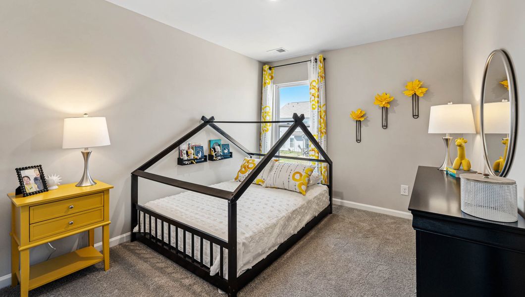 Furnished interior in a model home at Covington Village in Greer (Image 15).