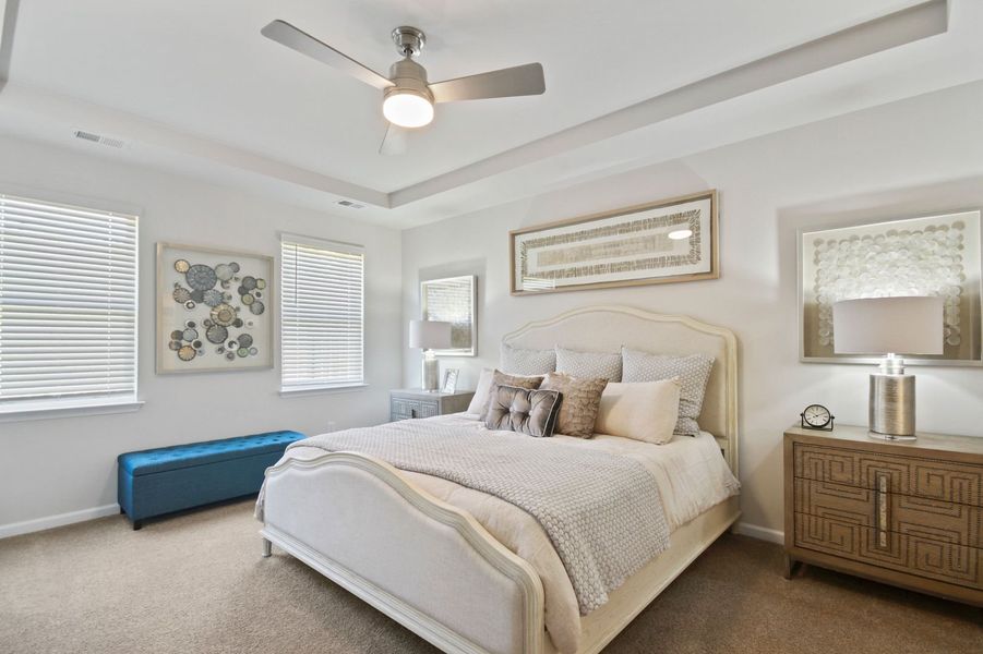 Furnished interior in a model home at Copper Crest Townhomes in Lexington (Image 16).