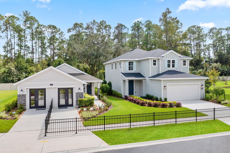 Front exterior of a home in the Brookside Preserve community, located in St. Johns, FL (Image 5).