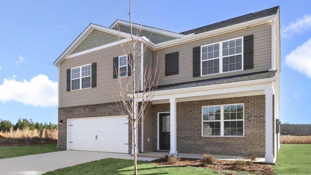 Front exterior of a home in the Saddlebrook community, located in Rocky Mount, NC (Image 14). Front exterior of a home in the Saddlebrook community, located in Rocky Mount, NC (Image 14).