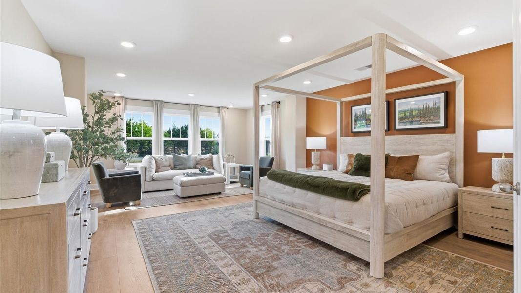 Furnished interior in a model home at Benjamin's Grove in Woodruff (Image 21).