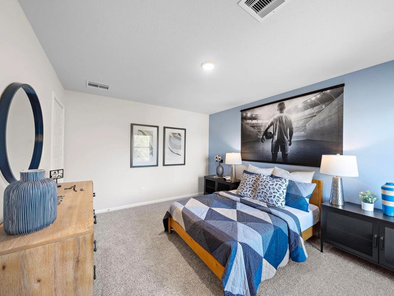 Furnished interior in a model home at Lakes at Black Oak in Magnolia (Image 27).