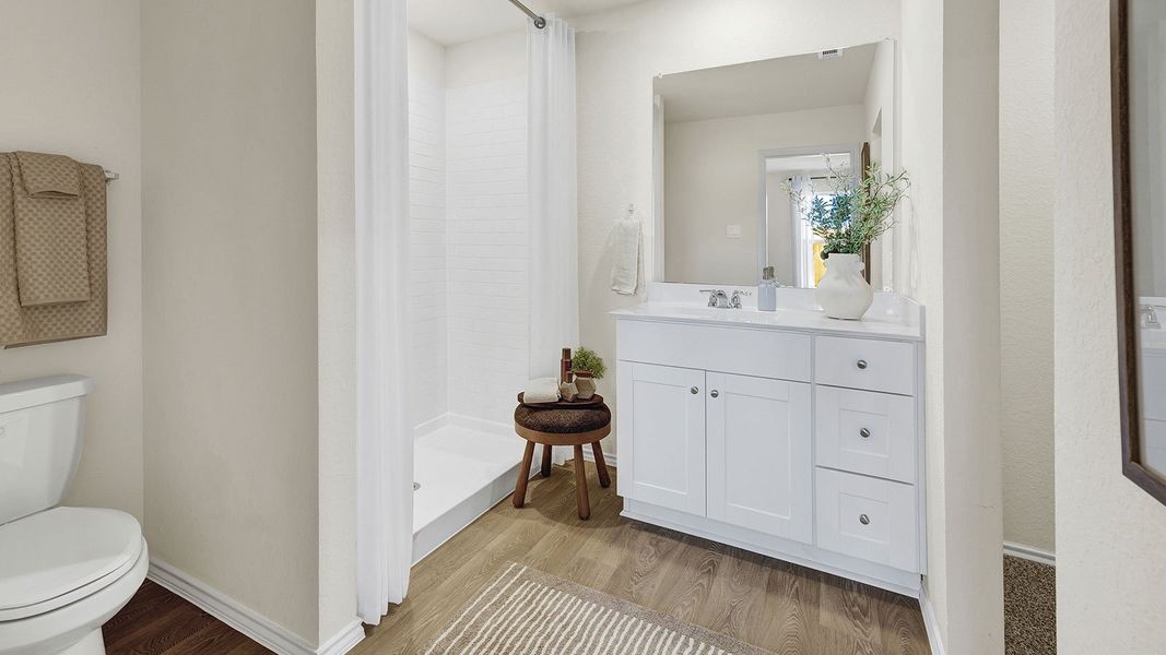 Furnished interior in a model home at Spring Valley in New Braunfels (Image 13).