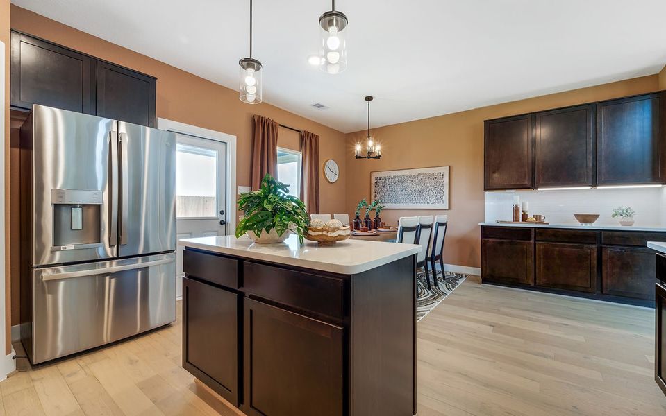 Furnished interior in a model home at Harvest Pointe in Needville (Image 14).