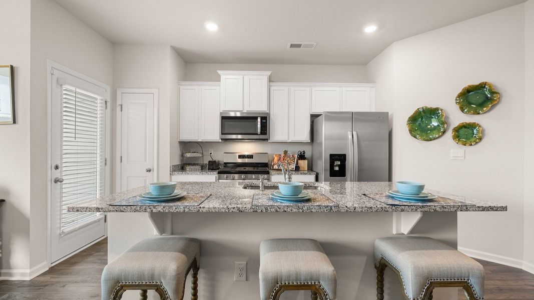 Furnished interior in a model home at Laurel Park Townhomes in Hephzibah (Image 14).