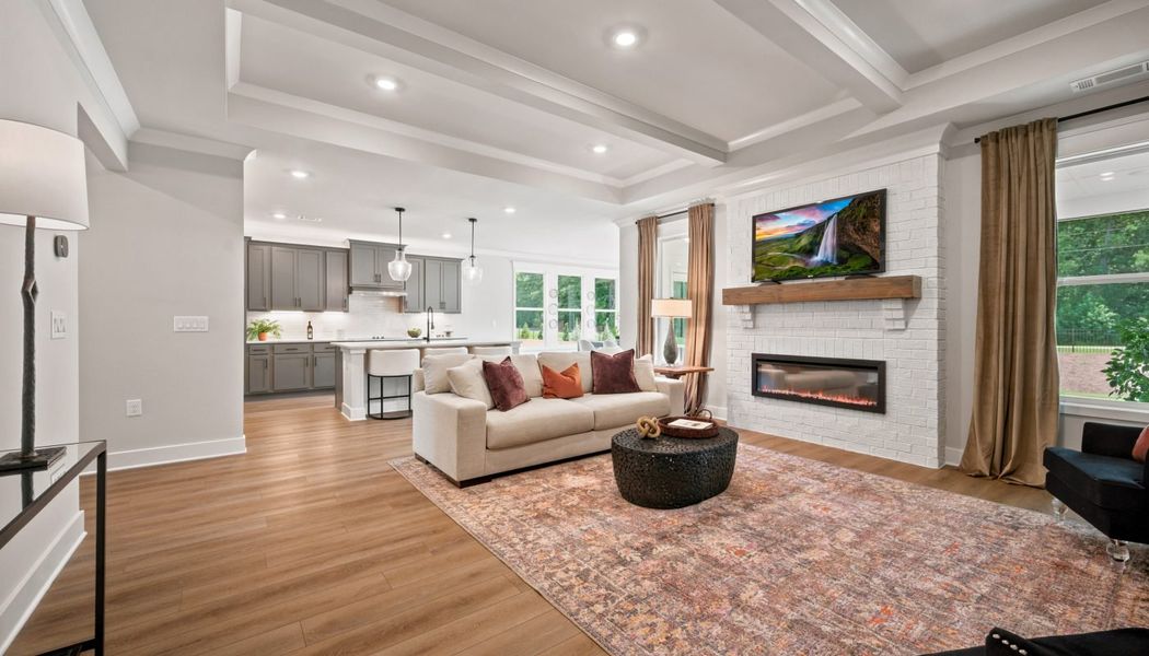 Furnished interior in a model home at Fowler Farms in Auburn (Image 80).