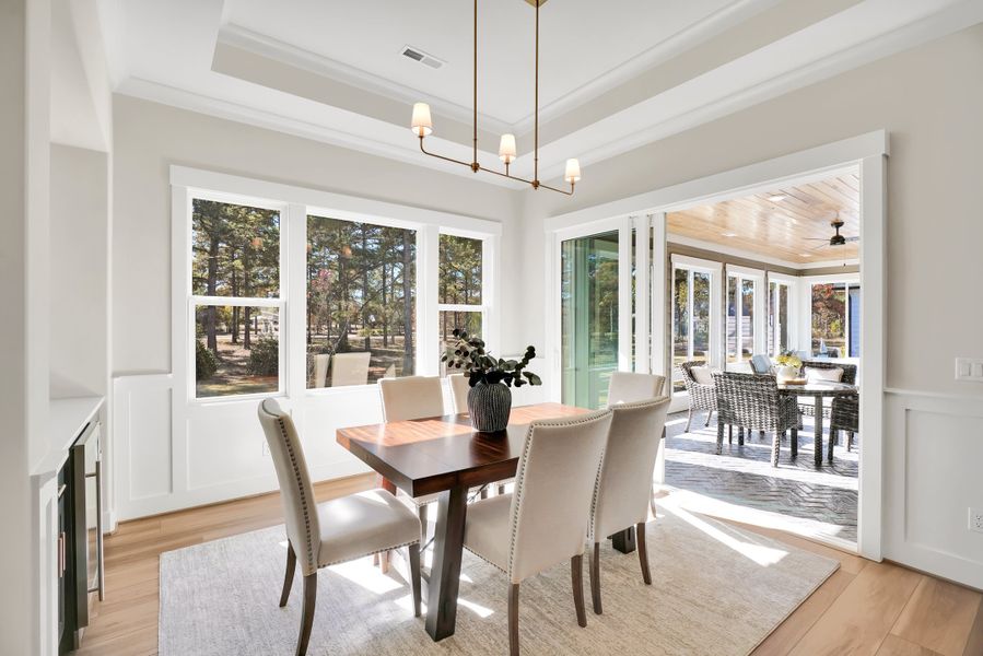Furnished interior in a model home at Landfall in Wilmington (Image 16). Furnished interior in a model home at Landfall in Wilmington (Image 16).