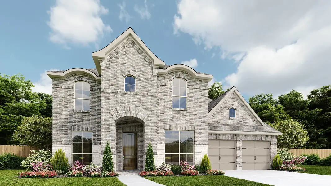 Front exterior of a home in the Meridiana community, located in Rosharon, TX (Image 5).