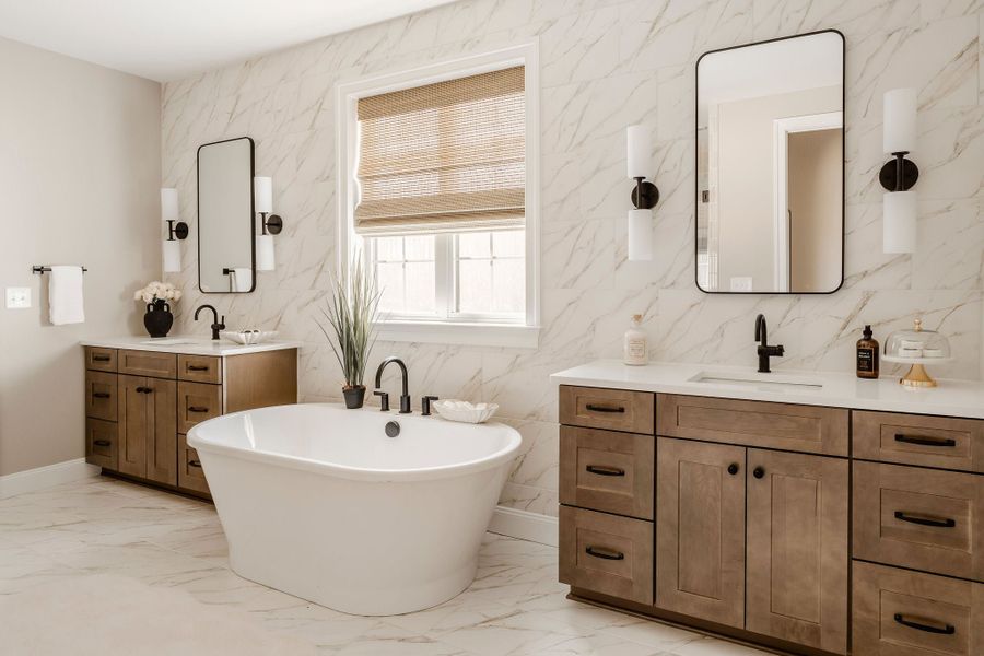 Furnished interior in a model home at The Gables at Handsmill Waterfront in York (Image 8).