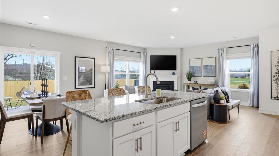 Furnished interior in a model home at Price's Point in Knoxville (Image 16).