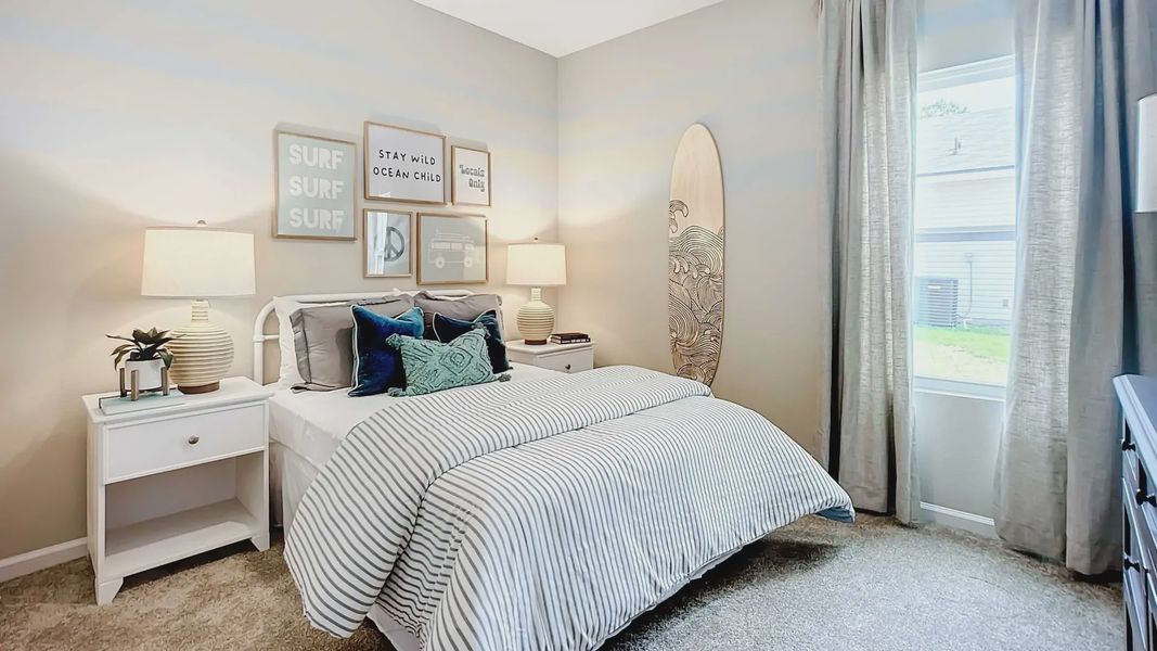 Experience elegant design with surf-inspired decor and plush textiles in Panther Creek's exclusive setting.