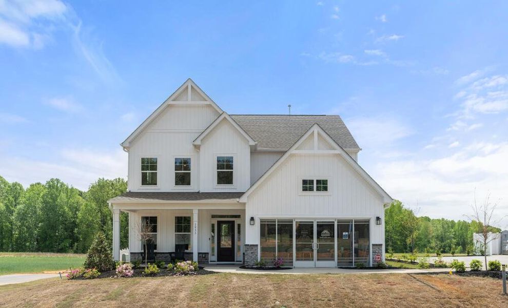 Front exterior of a home in the Monterra community, located in Kernersville, NC (Image 1).