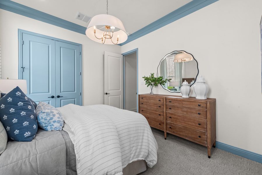 Furnished interior in a model home at The Homestead - 72' in Rockwall (Image 22).