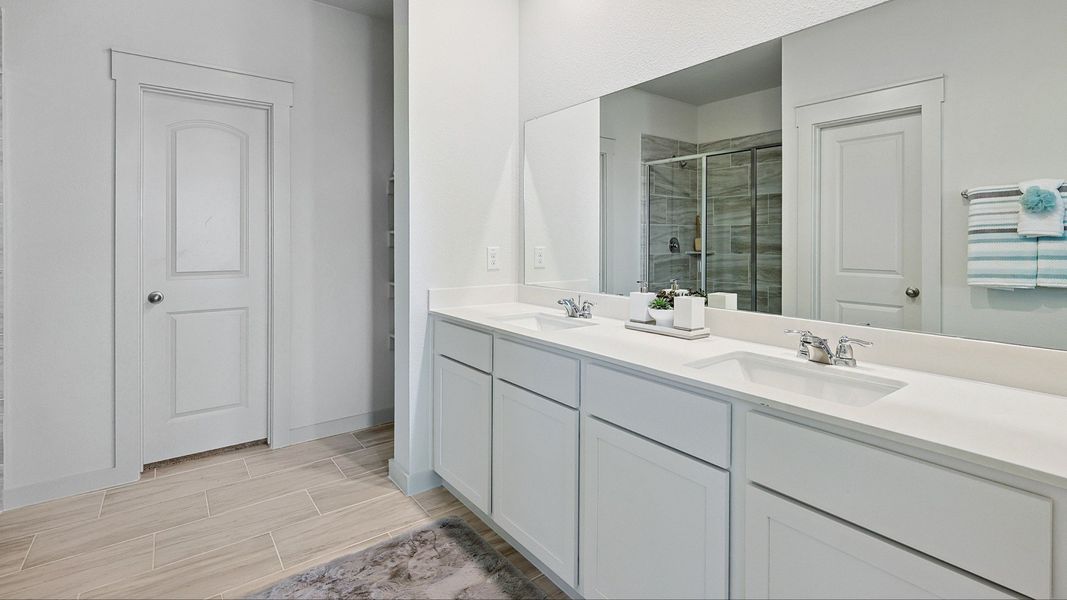 Furnished interior in a model home at Morningside in Josephine (Image 8).