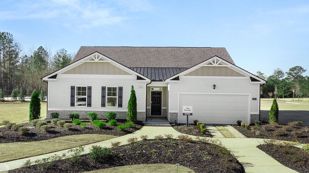 Front exterior of a home in the Kingston Ranch at Lake Oconee community, located in Buckhead, GA (Image 14).