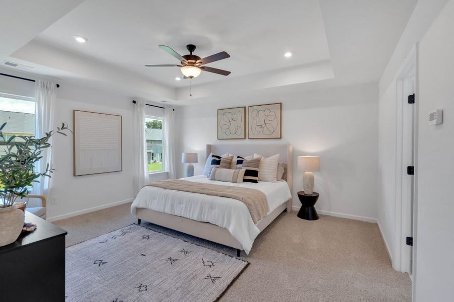 Furnished interior in a model home at Maple Village in Adairsville (Image 17).